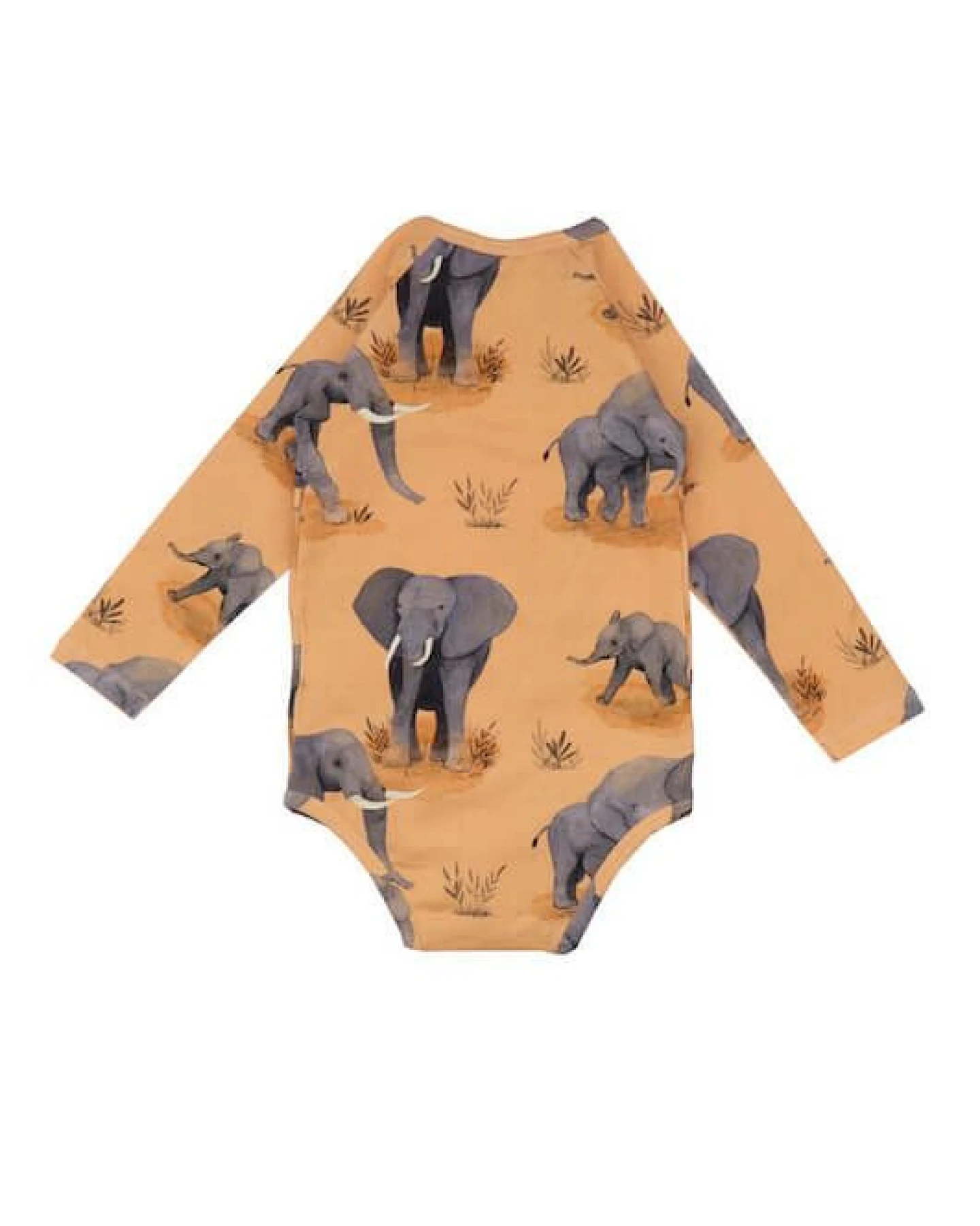 Baby Wickelbody Langarm *Elephant Family* Gots Bio – Ansicht 2
