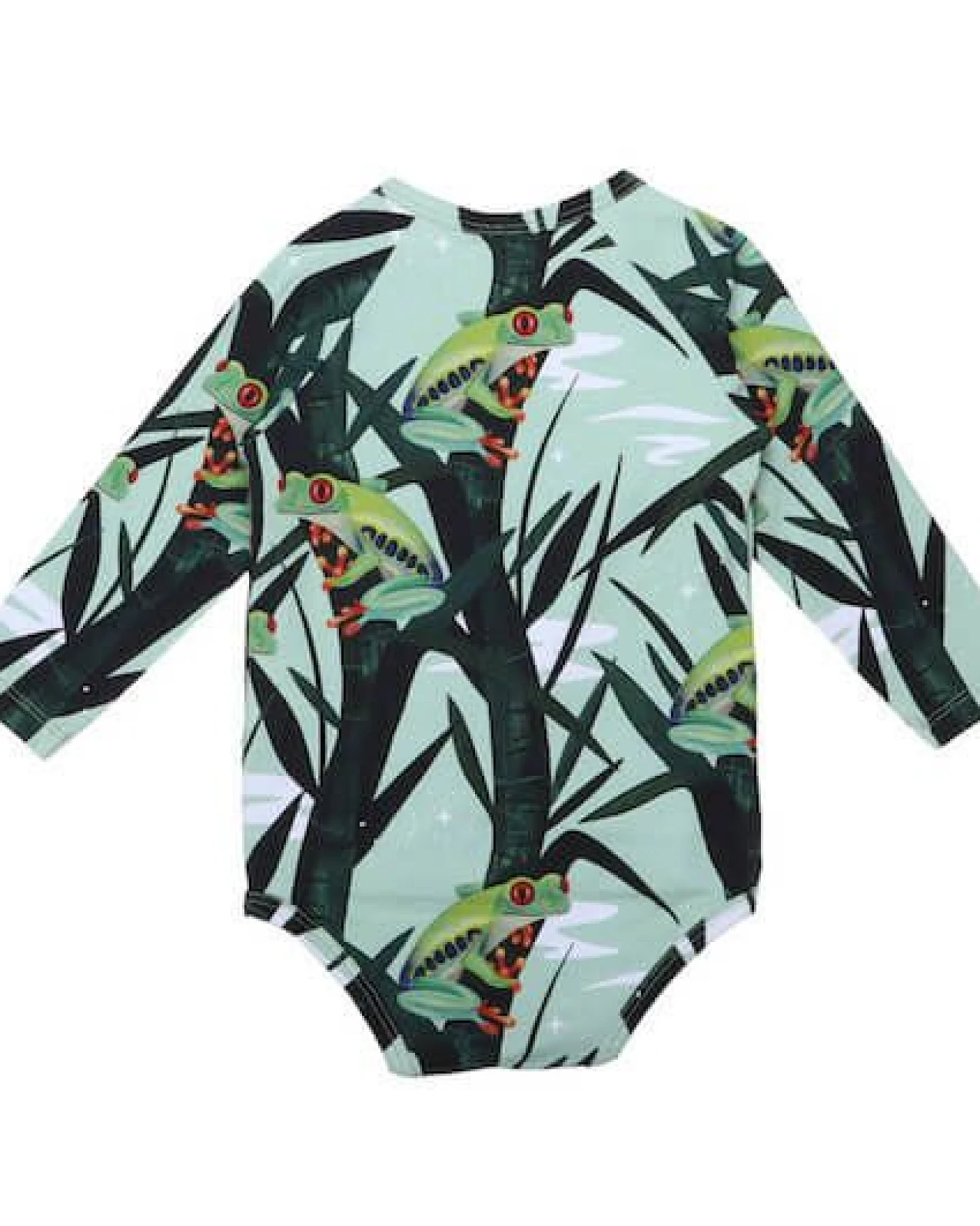 Baby Wickelbody Langarm *Frosch* Gots Bio – Ansicht 2