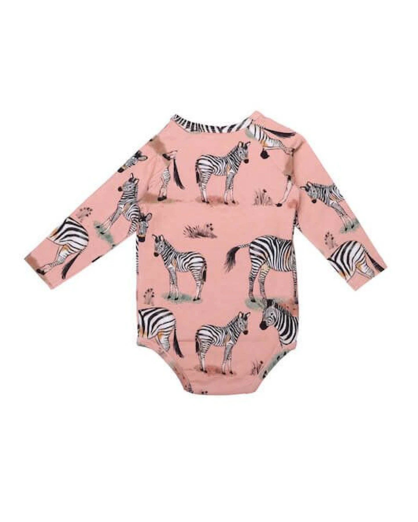 Baby Wickelbody Langarm *Zebra Family* Gots Bio – Ansicht 2