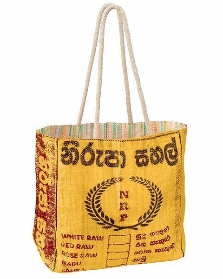 Rice&Carry RICE & CARRY Strandtasche mit Kordel