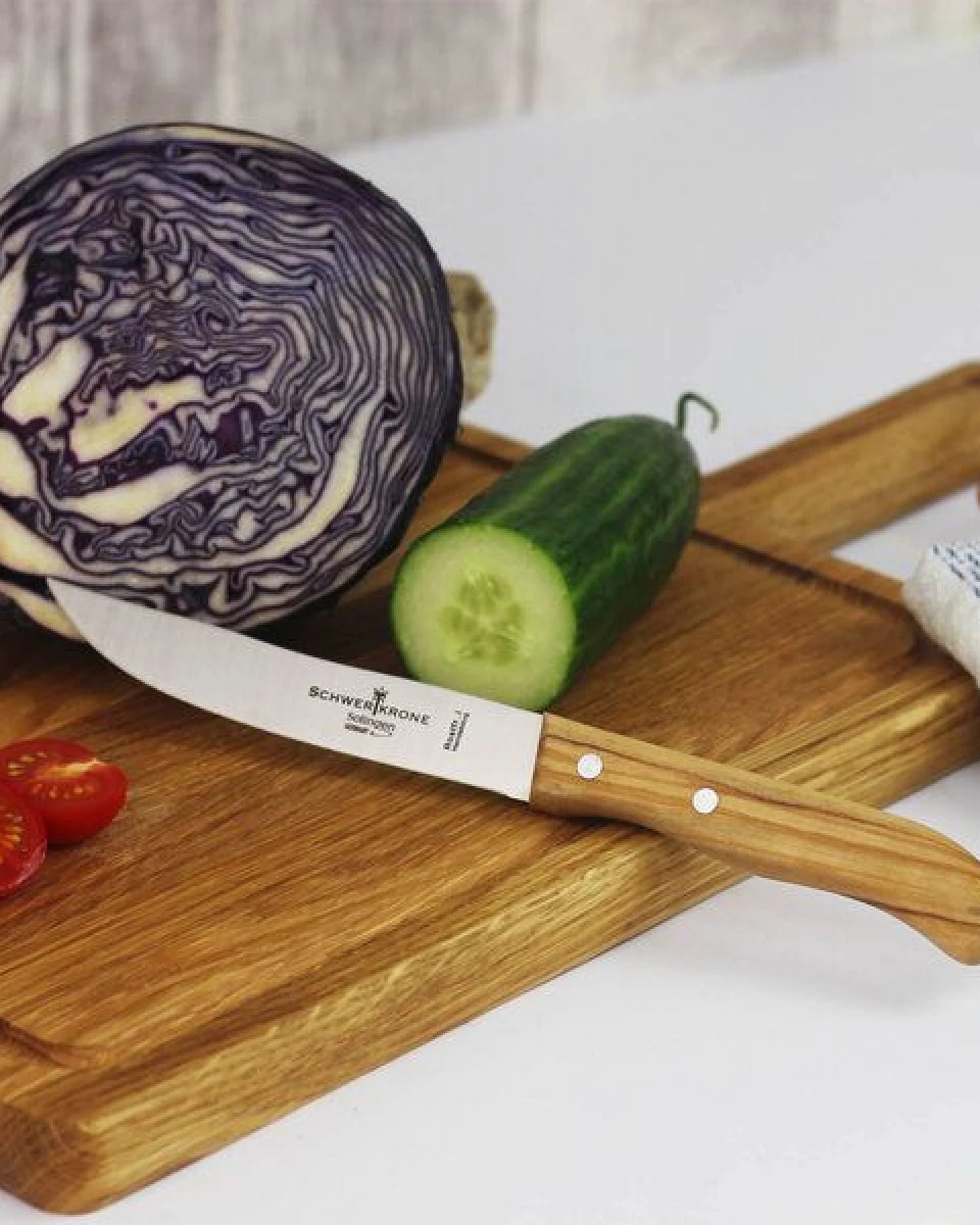 Mitienda Shop Steakmesser mit Olivenholzgriff, rostfrei – Ansicht 2