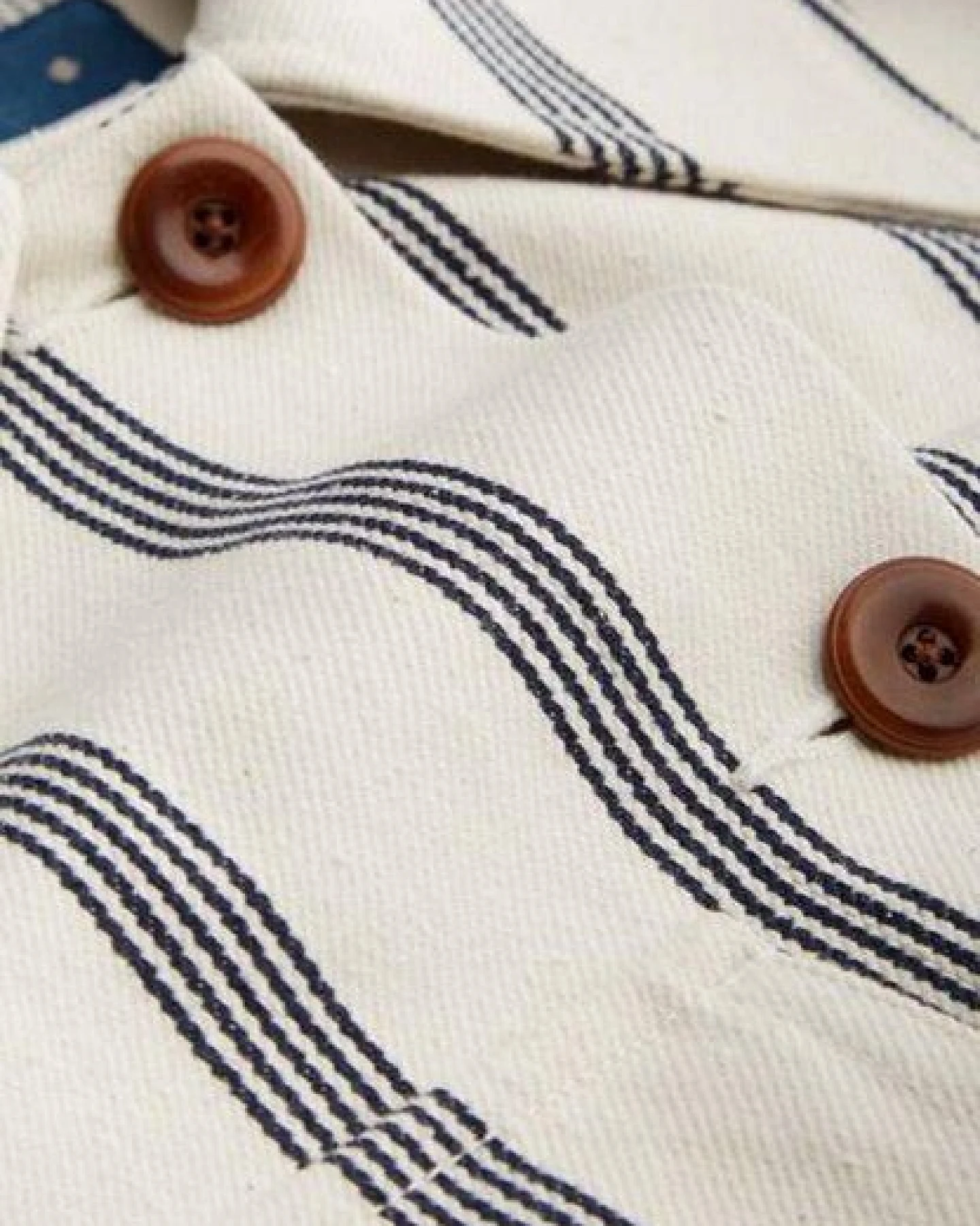 Kings Of Indigo Lavinia Ecru Stripe – Ansicht 3