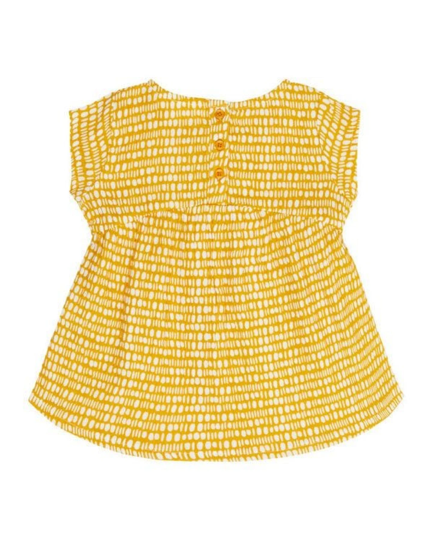 sense-organics Baby Tunika/Kleid *Punkte gelb* Gots & Bio – Ansicht 2