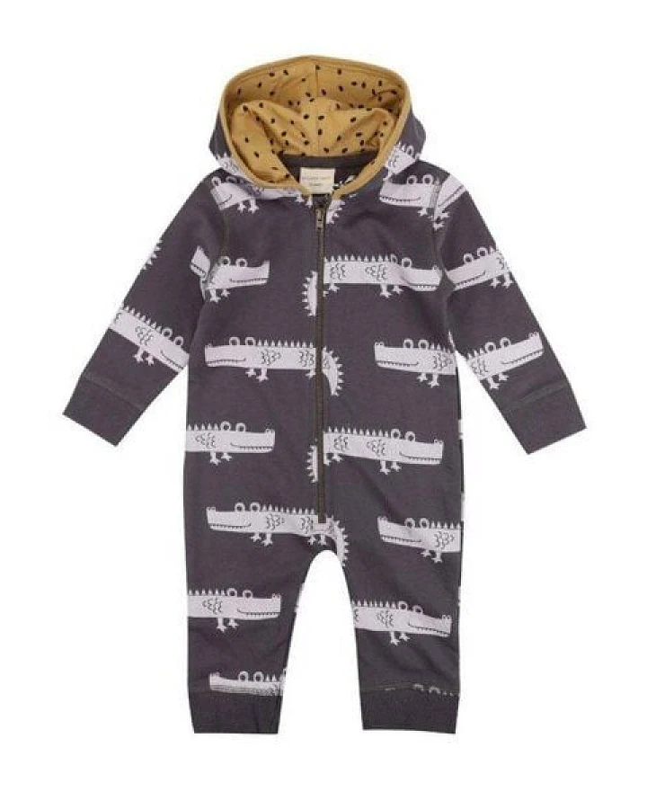 Baby Langarm Overall *Croc* Bio Baumwolle