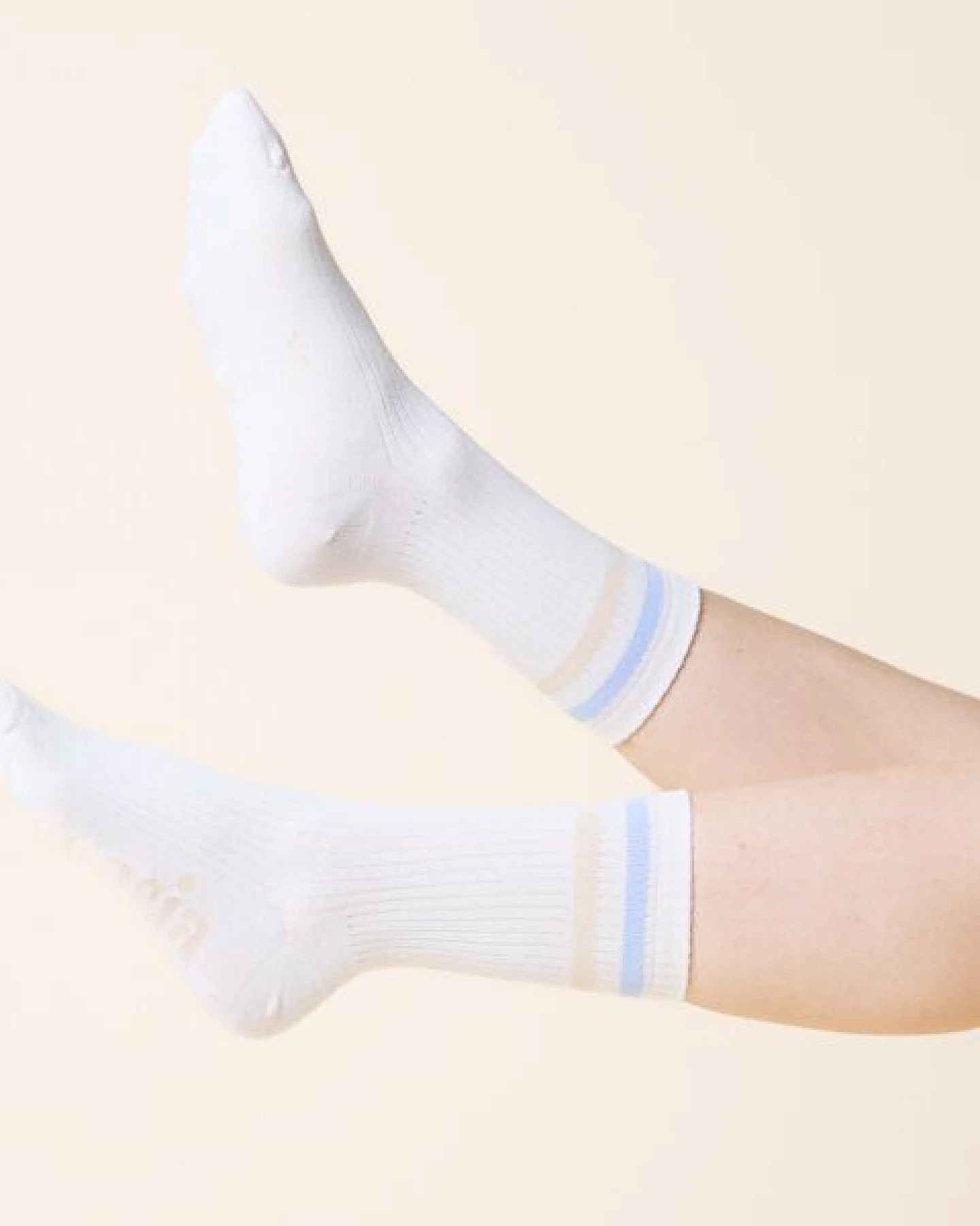 3x Socken weiß/natur "popeia" - The Sporty Set – Ansicht 2