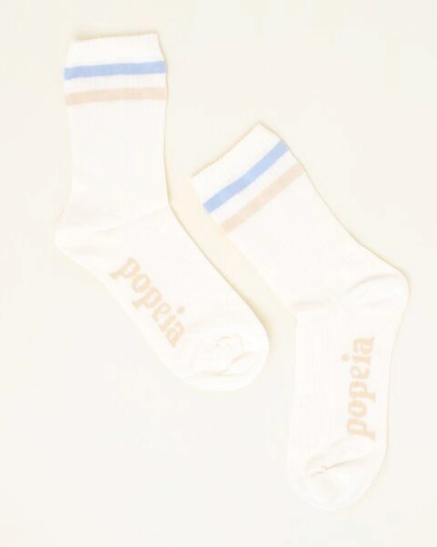 3x Socken weiß/natur "popeia" - The Sporty Set – Ansicht 3
