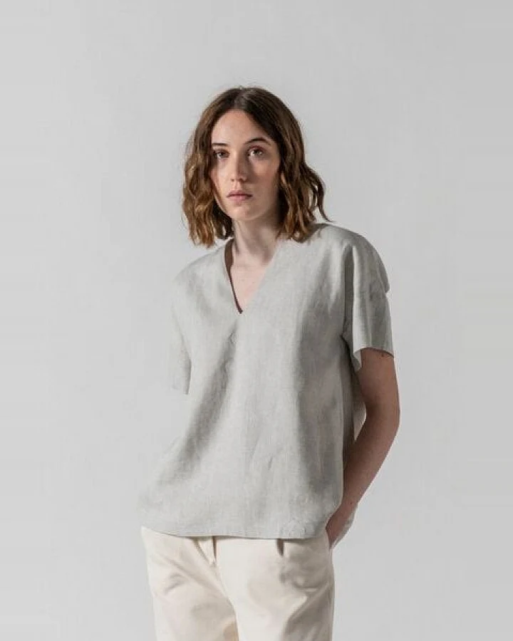 Grenzgang Damen Bluse COCO aus kühlendem Bio-Leinen
