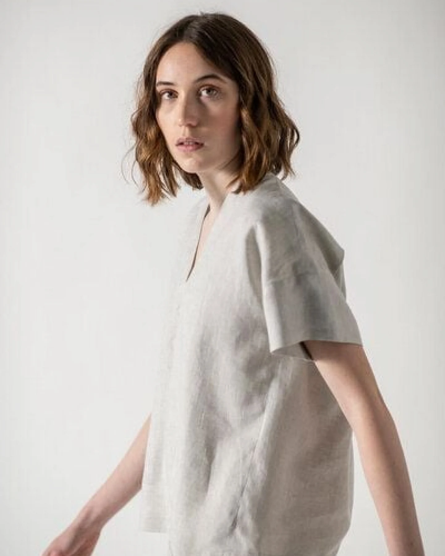Grenzgang Damen Bluse COCO aus kühlendem Bio-Leinen – Ansicht 4