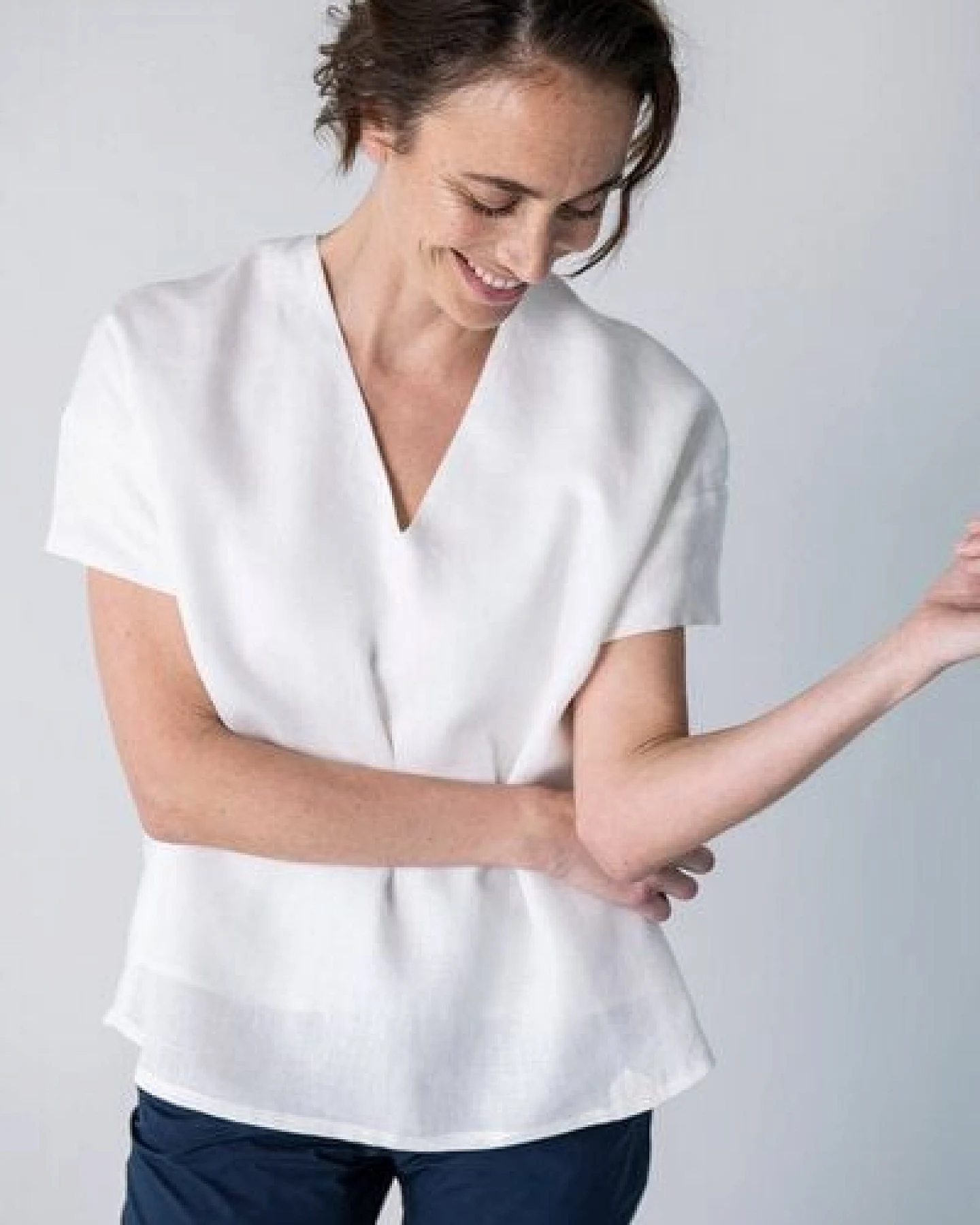 Grenzgang Damen Bluse COCO aus kühlendem Bio-Leinen – Ansicht 3