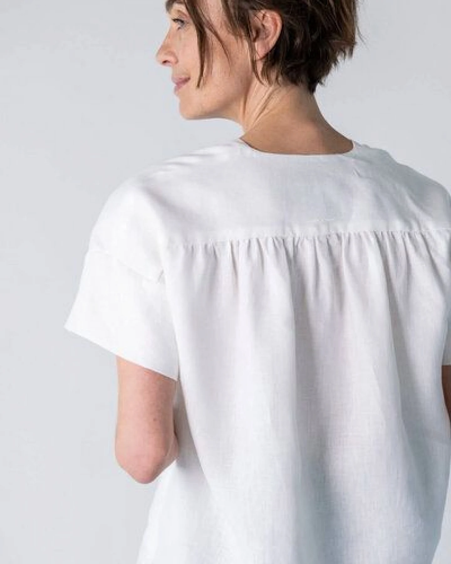 Grenzgang Damen Bluse COCO aus kühlendem Bio-Leinen – Ansicht 2