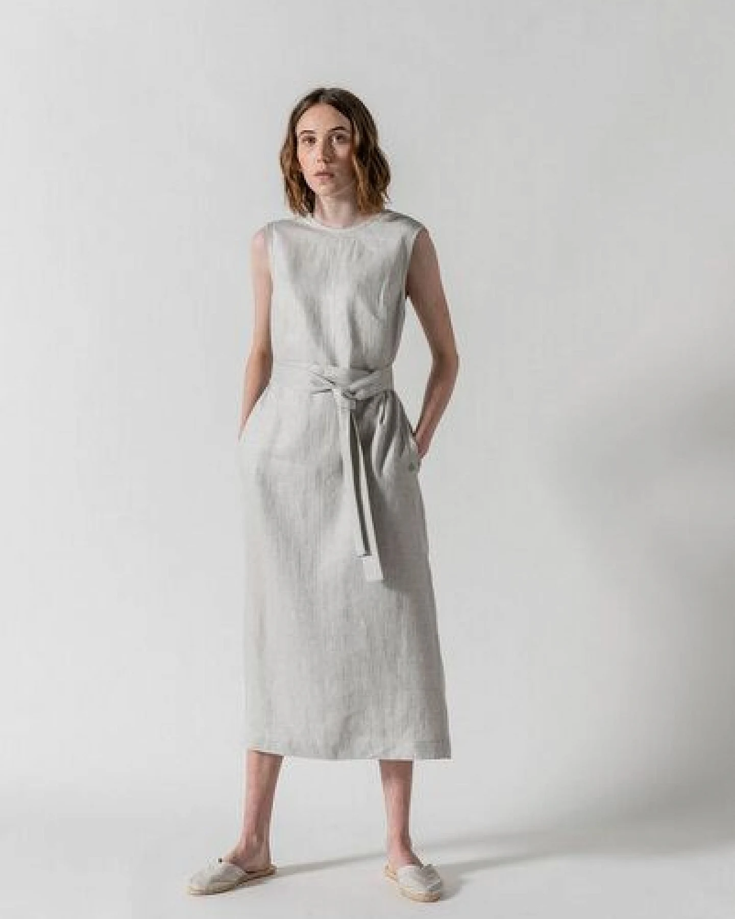 Grenz/gang Damen Kleid FRIEDE aus Leinen (kbA) – Ansicht 2