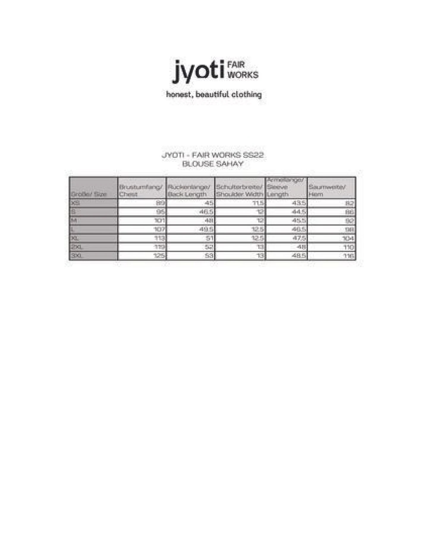 Jyoti - Fair Works Baumwoll Bluse Sahay – Ansicht 3
