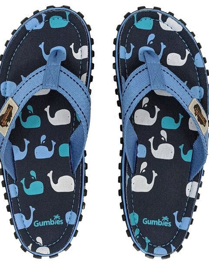 GUMBIES Whales - Zehensandalen für Damen und Herren