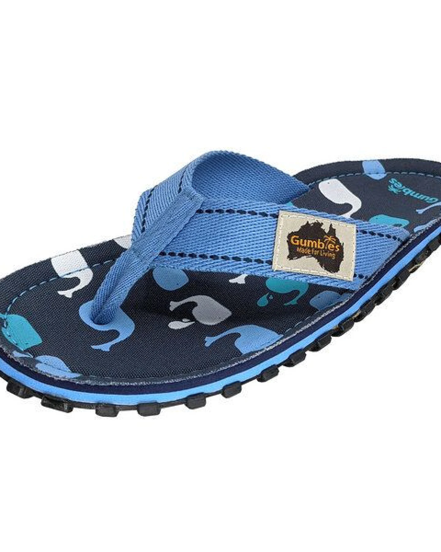 GUMBIES Whales - Zehensandalen für Damen und Herren – Ansicht 3