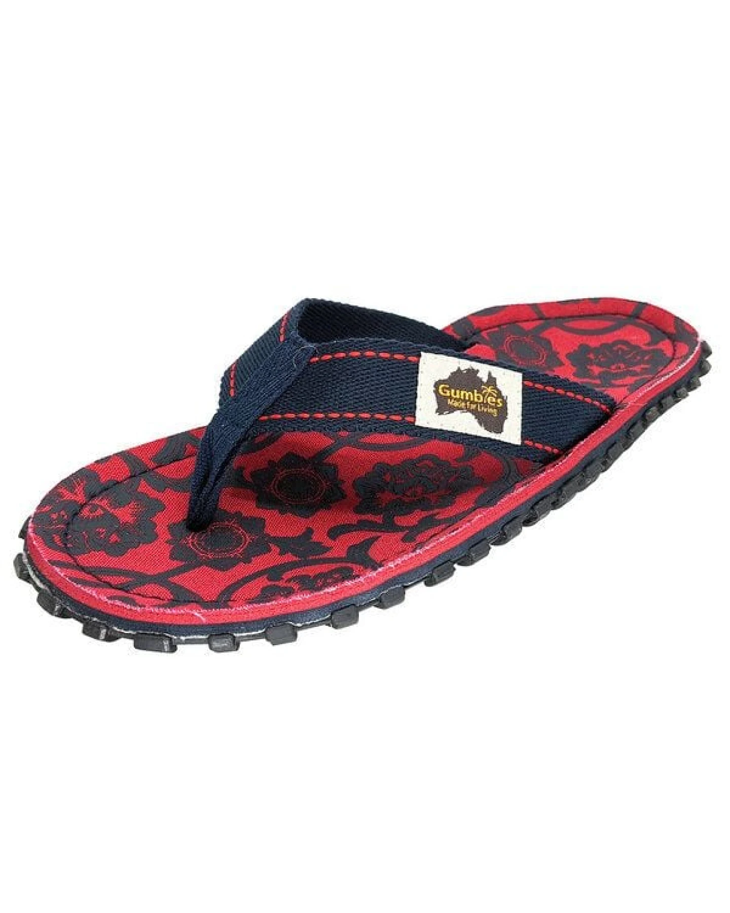 GUMBIES Red & Blue Rose - Zehentrenner aus recyceltem Material – Ansicht 3