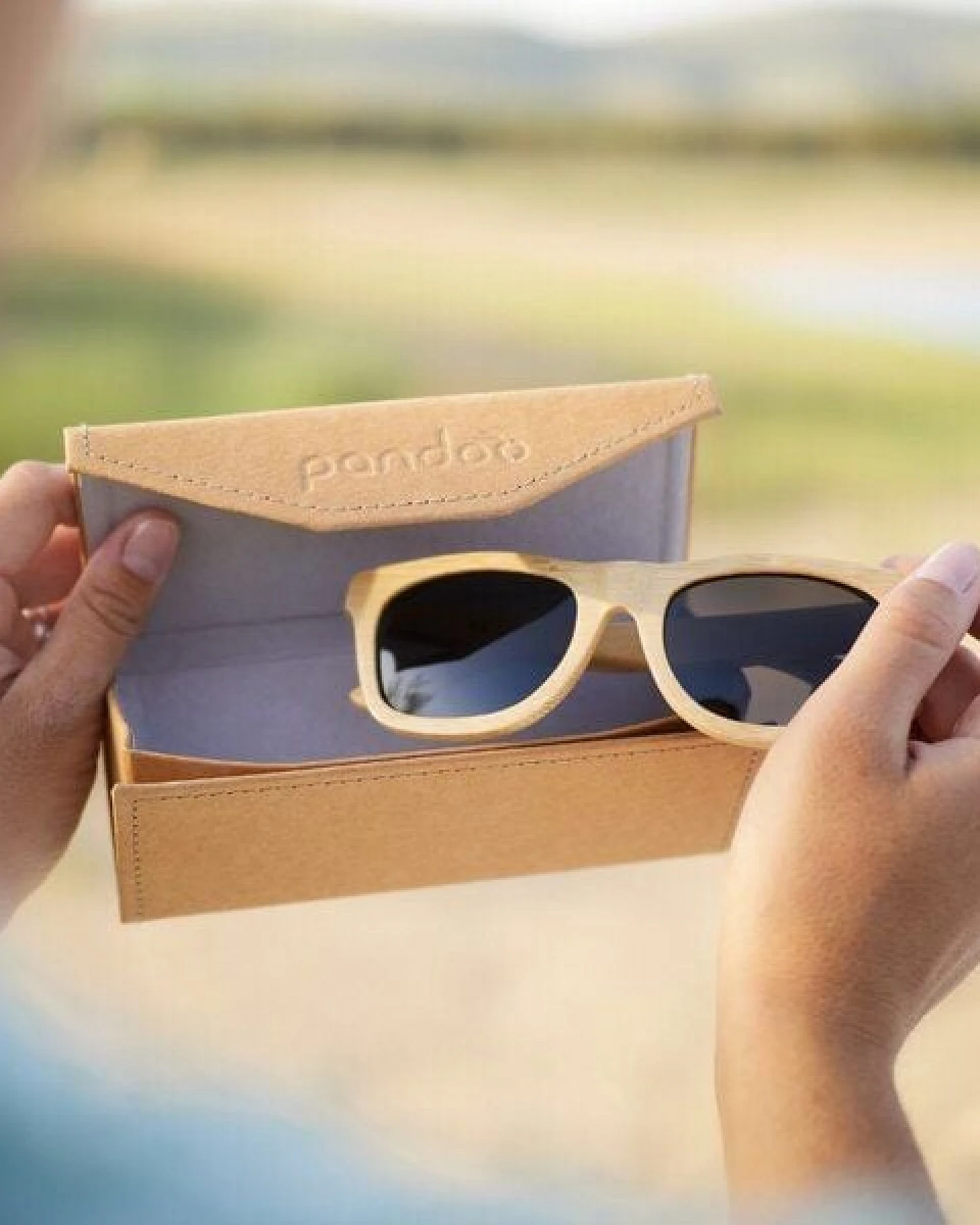 pandoo Bambus Sonnenbrille Unisex – Ansicht 4
