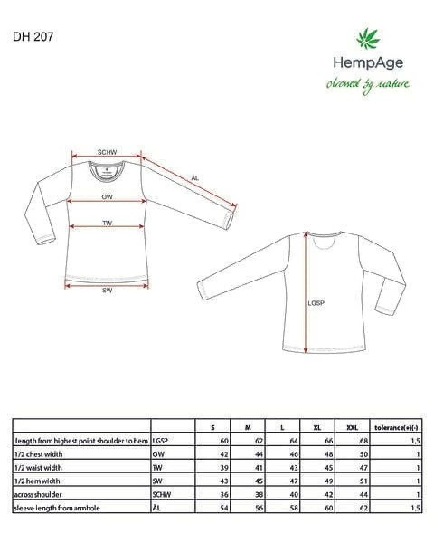 HempAge Langarmshirt Basic Hanf/Biobaumwolle – Ansicht 3