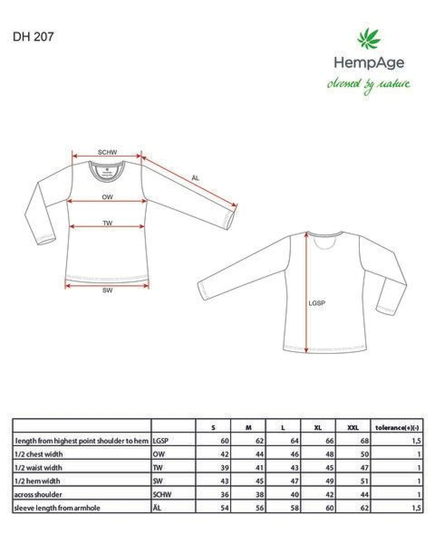 HempAge Langarmshirt Basic Hanf/Biobaumwolle – Ansicht 3
