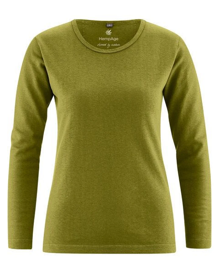HempAge Langarmshirt Basic Hanf/Biobaumwolle