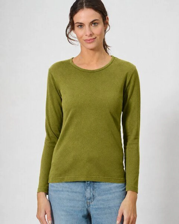 HempAge Langarmshirt Basic Hanf/Biobaumwolle