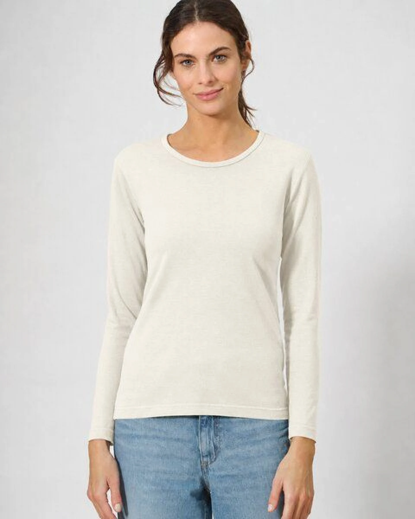 HempAge Langarmshirt Basic Hanf/Biobaumwolle – Ansicht 2