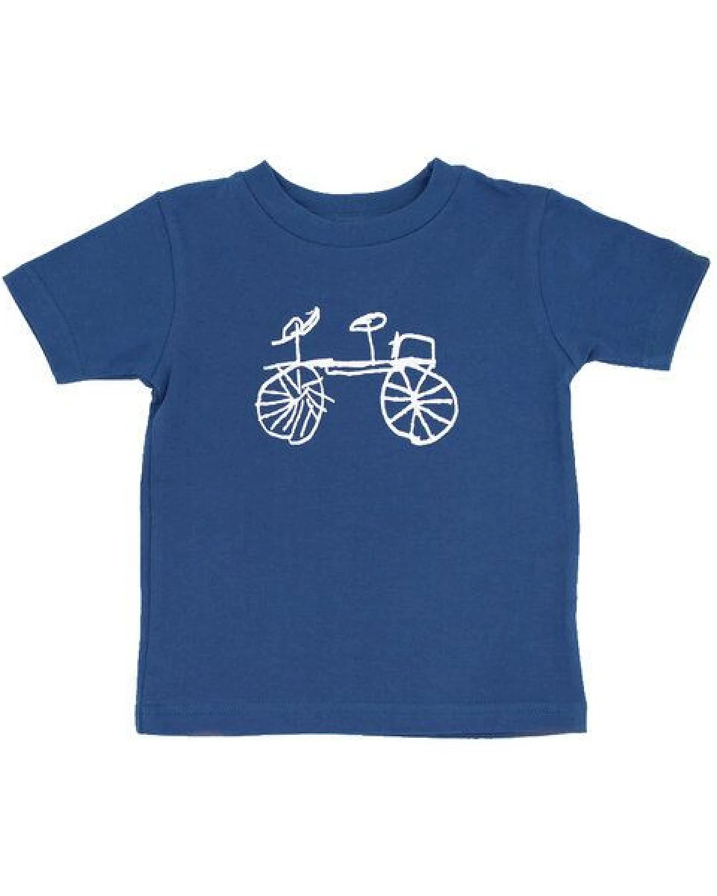 Kipepeo-Clothing Kinder T-Shirt aus Bio-Baumwolle BAISIKELI Fahrrad Blau. Made in Kenya – Ansicht 2