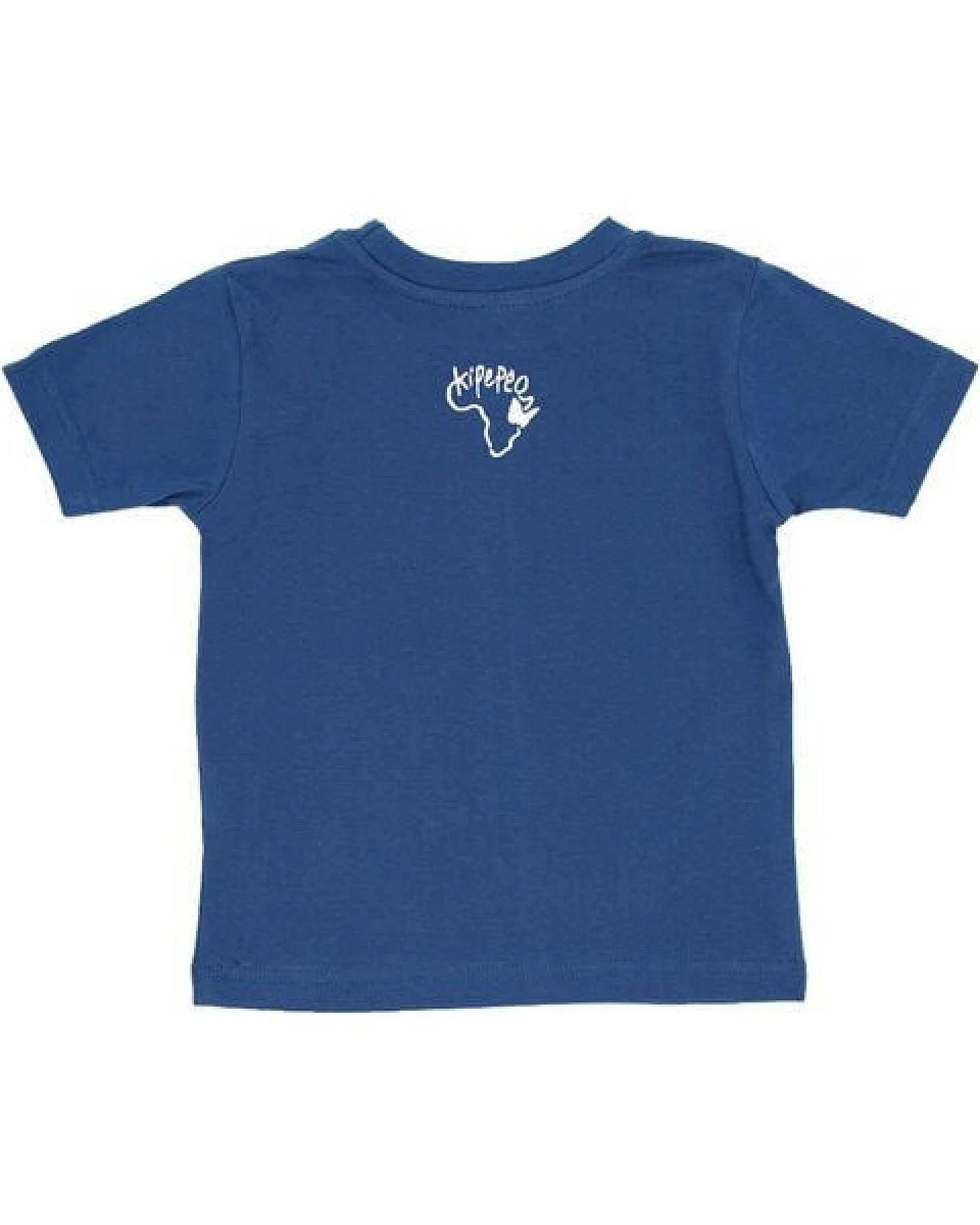 Kipepeo-Clothing Kinder T-Shirt aus Bio-Baumwolle BAISIKELI Fahrrad Blau. Made in Kenya – Ansicht 3