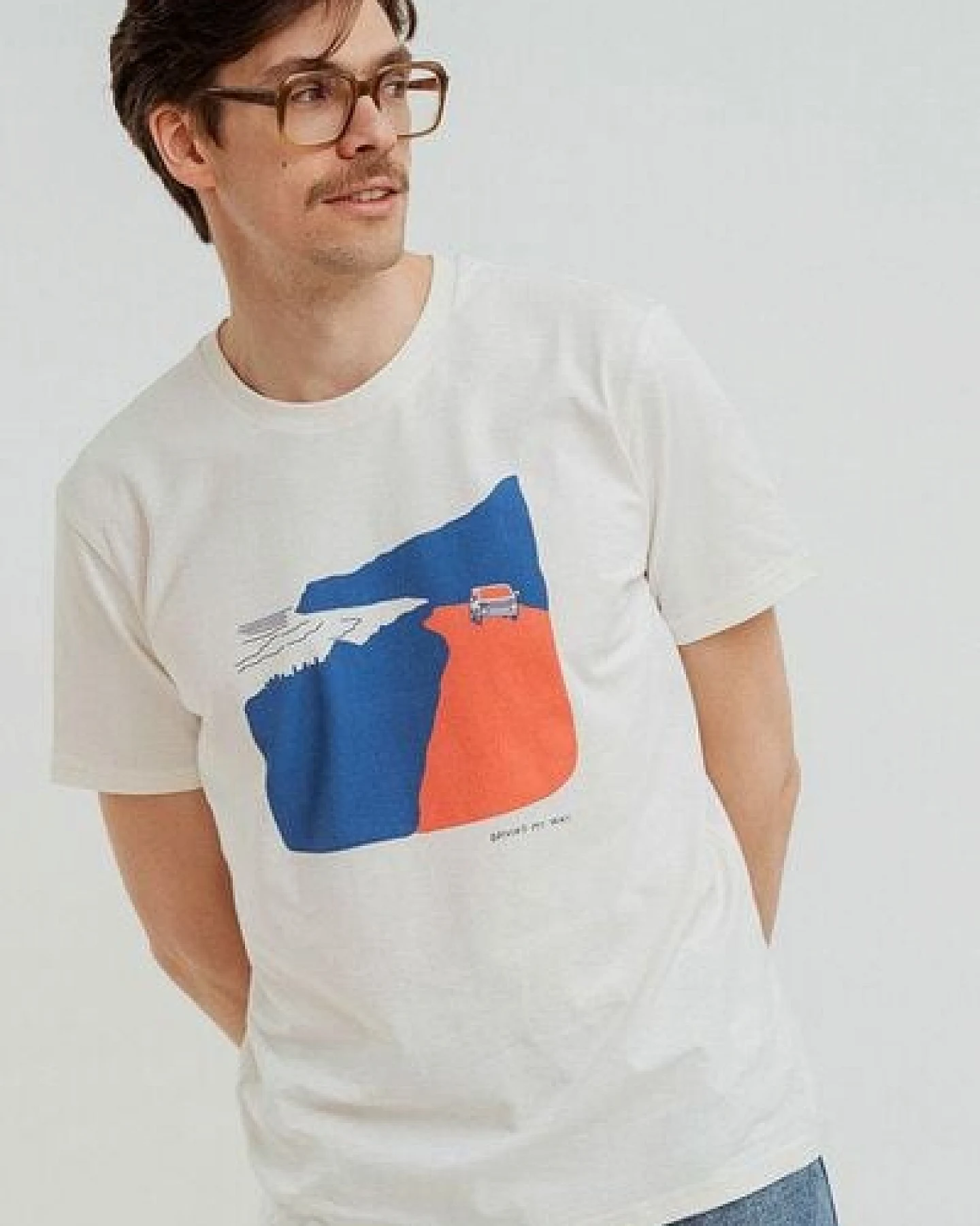 Kultgut Biofair Artdesign Shirt aus recycelte Biobaumwolle / Driving my way – Ansicht 4