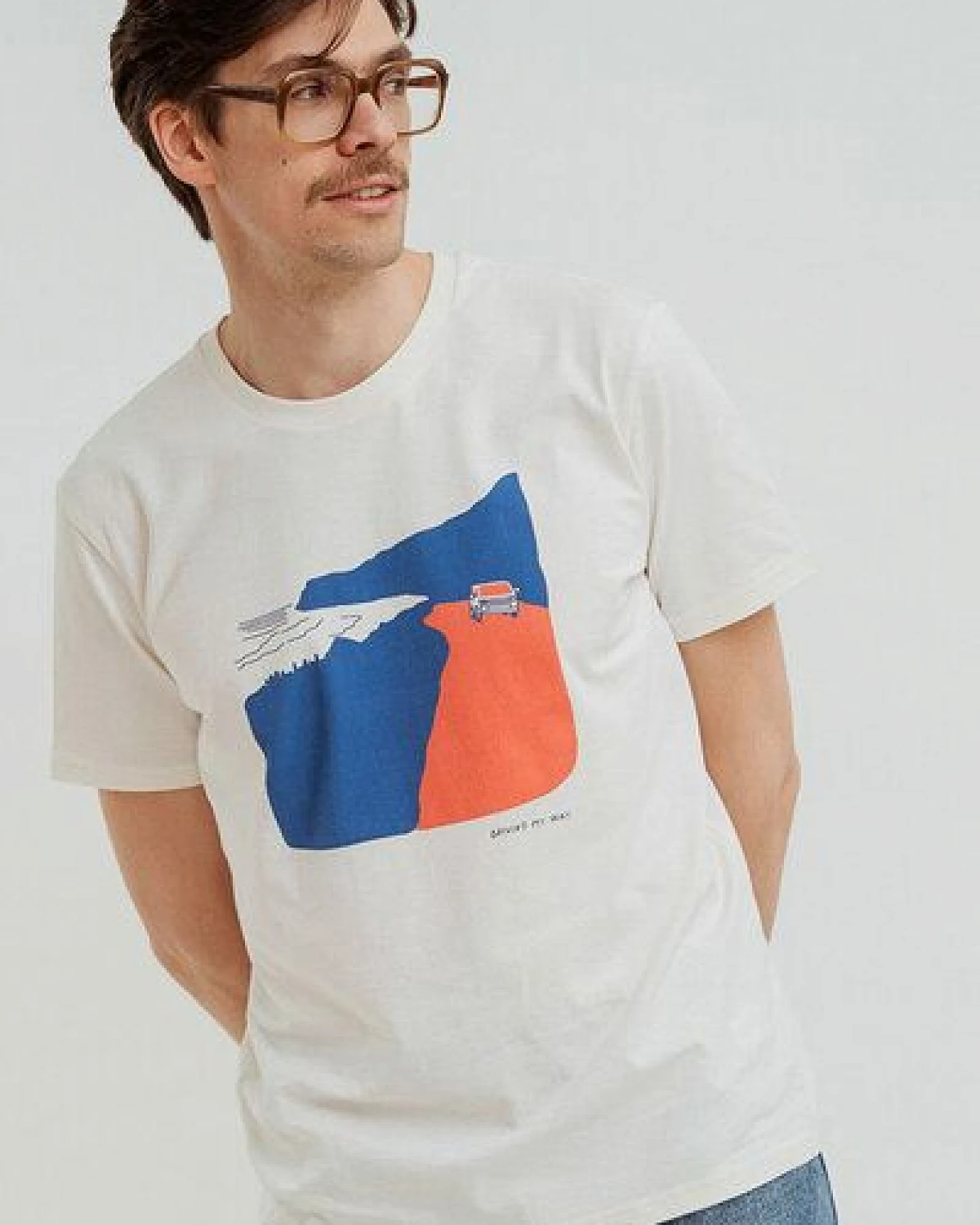 Kultgut Biofair Artdesign Shirt aus recycelte Biobaumwolle / Driving my way – Ansicht 4