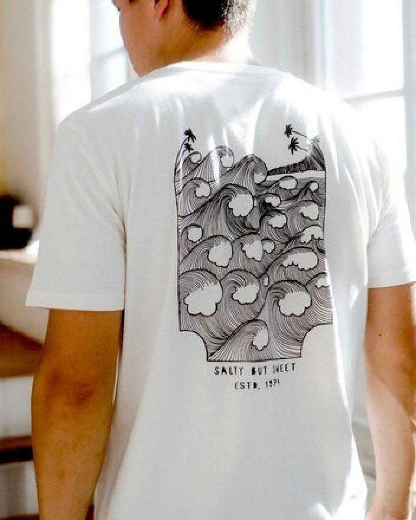 Kultgut Artdesign - Shirt aus recycelter Bio- Baumwolle / Salty but Sweet – Ansicht 3