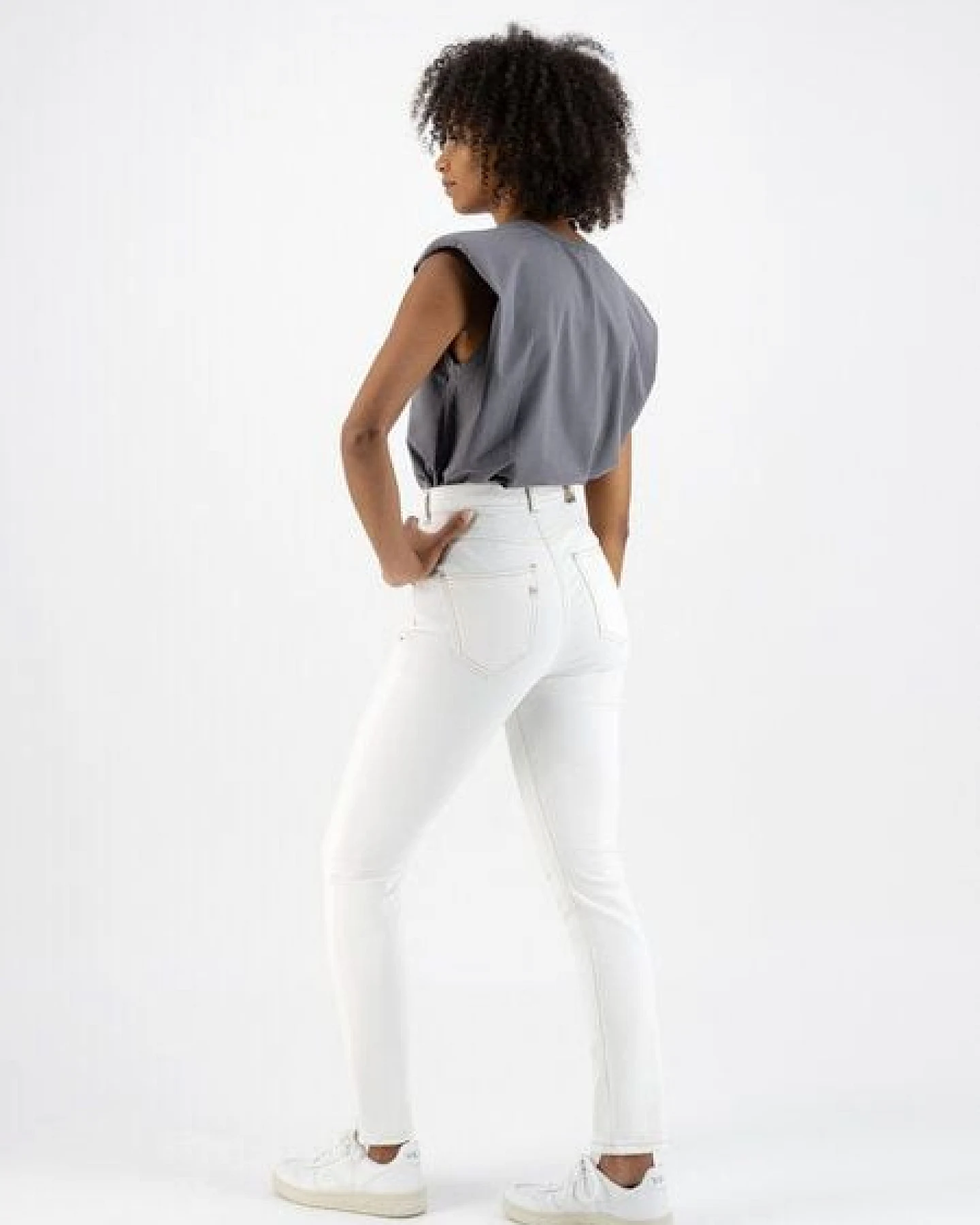 MUD Jeans Skinny Jeans - Sandy - aus Bio-Baumwolle – Ansicht 3