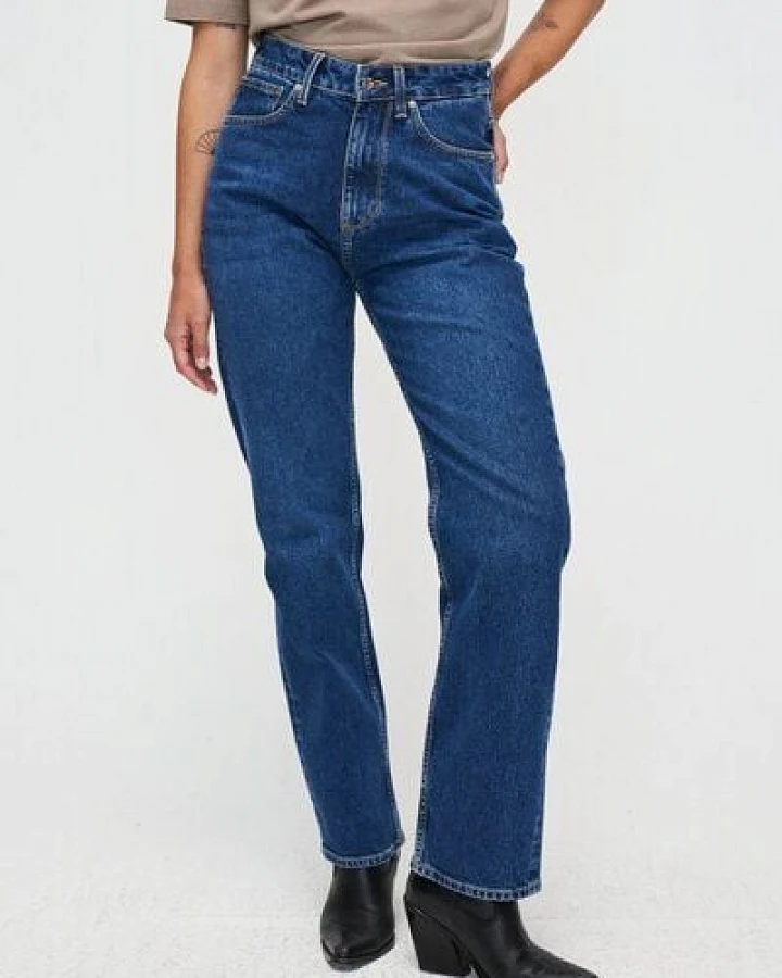 Kuyichi Straight Fit Jeans - Rosa - aus Biobaumwolle