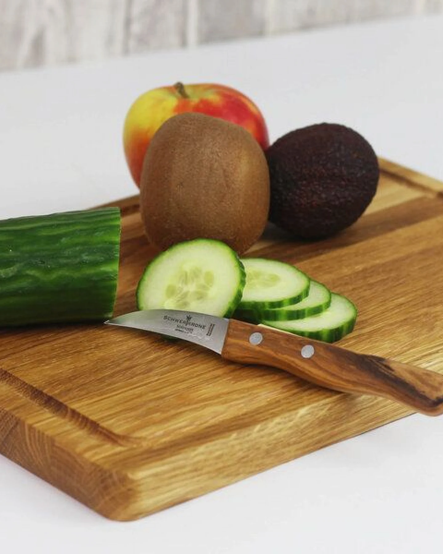 Mitienda Shop Schälmesser 2,5" mit Olivenholzgriff, rostfrei – Ansicht 2