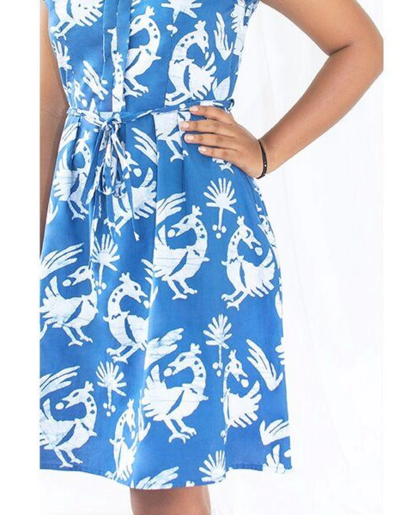Global Mamas Bio Kleid - RETRO - Rings – Ansicht 2