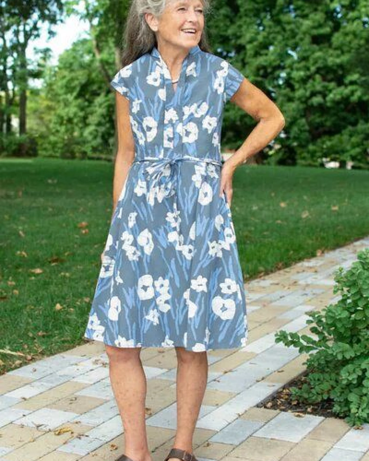 Global Mamas Bio Kleid - RETRO - Rings – Ansicht 2