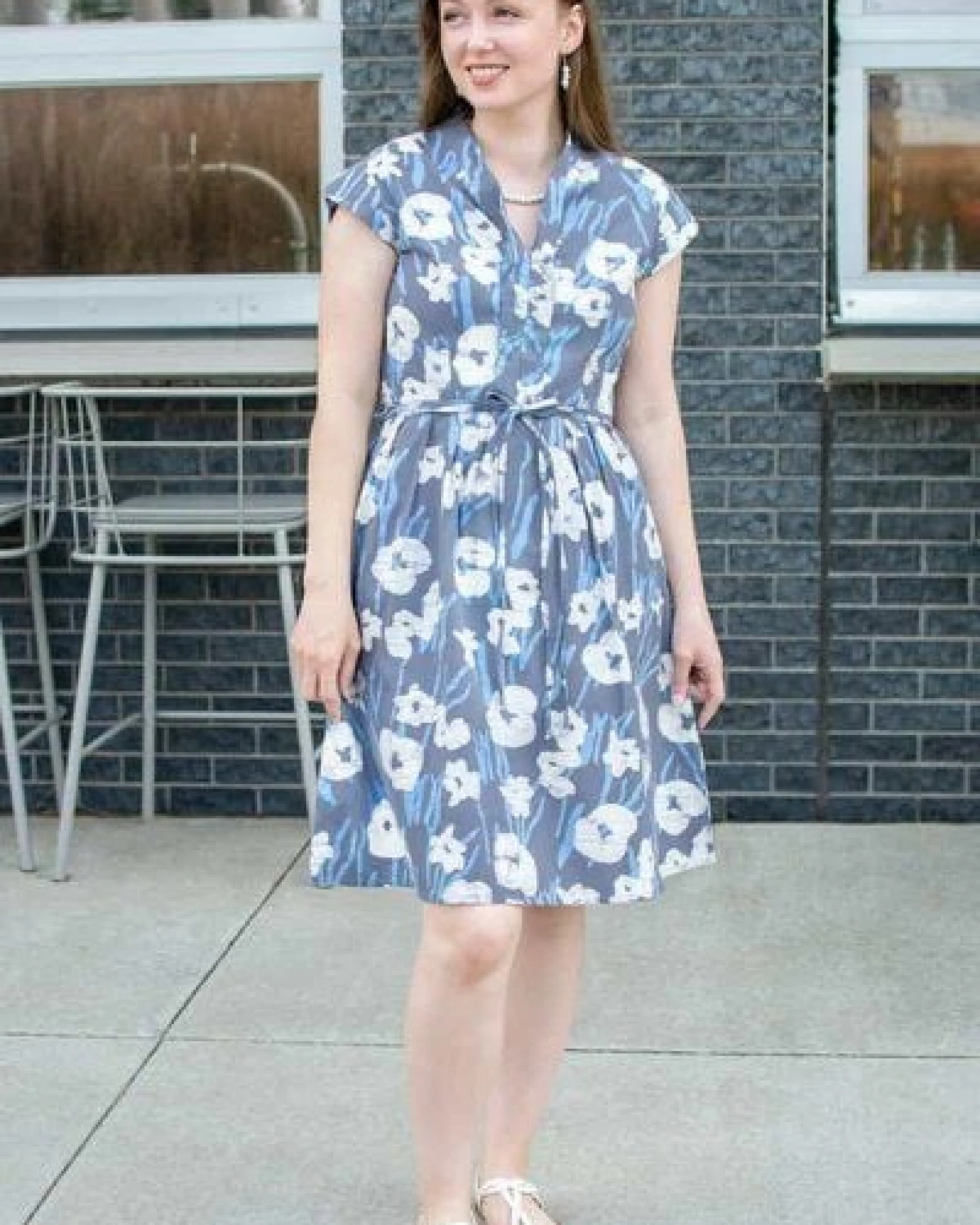 Global Mamas Bio Kleid - RETRO - Rings – Ansicht 3