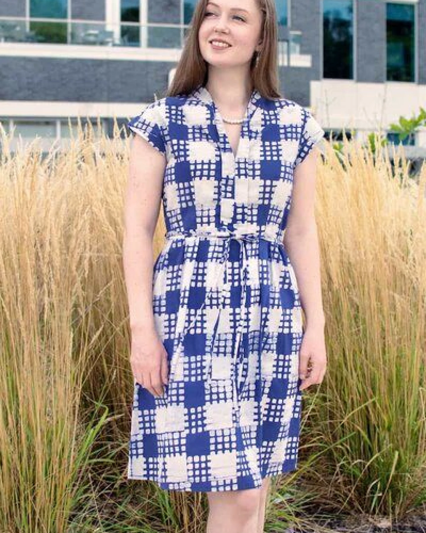 Global Mamas Bio Kleid - RETRO - Rings – Ansicht 2