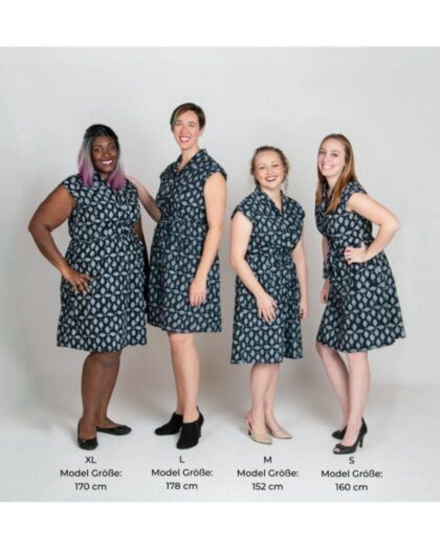 Global Mamas Bio Kleid - RETRO - Rings – Ansicht 3