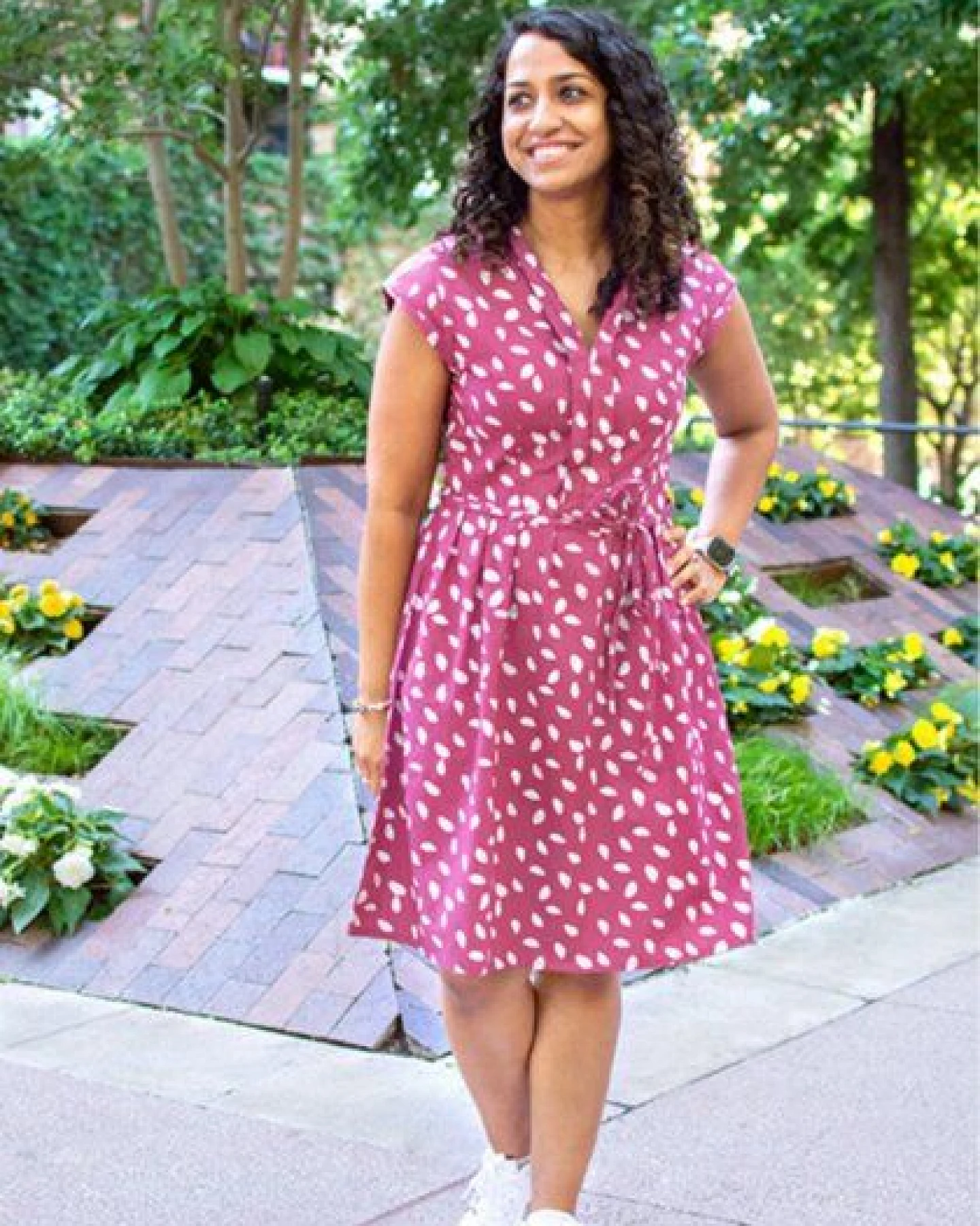 Global Mamas Bio Kleid - RETRO - Rings – Ansicht 2