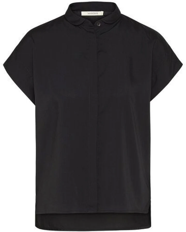 Wunderwerk Damen Bluse aus Lyocell (TENCEL) "Square blouse small collar 1/2"