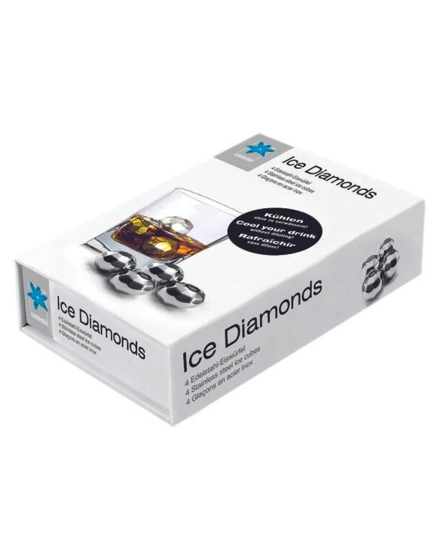 Contento Ice Diamonds Edelstahleiswürfel – Ansicht 2