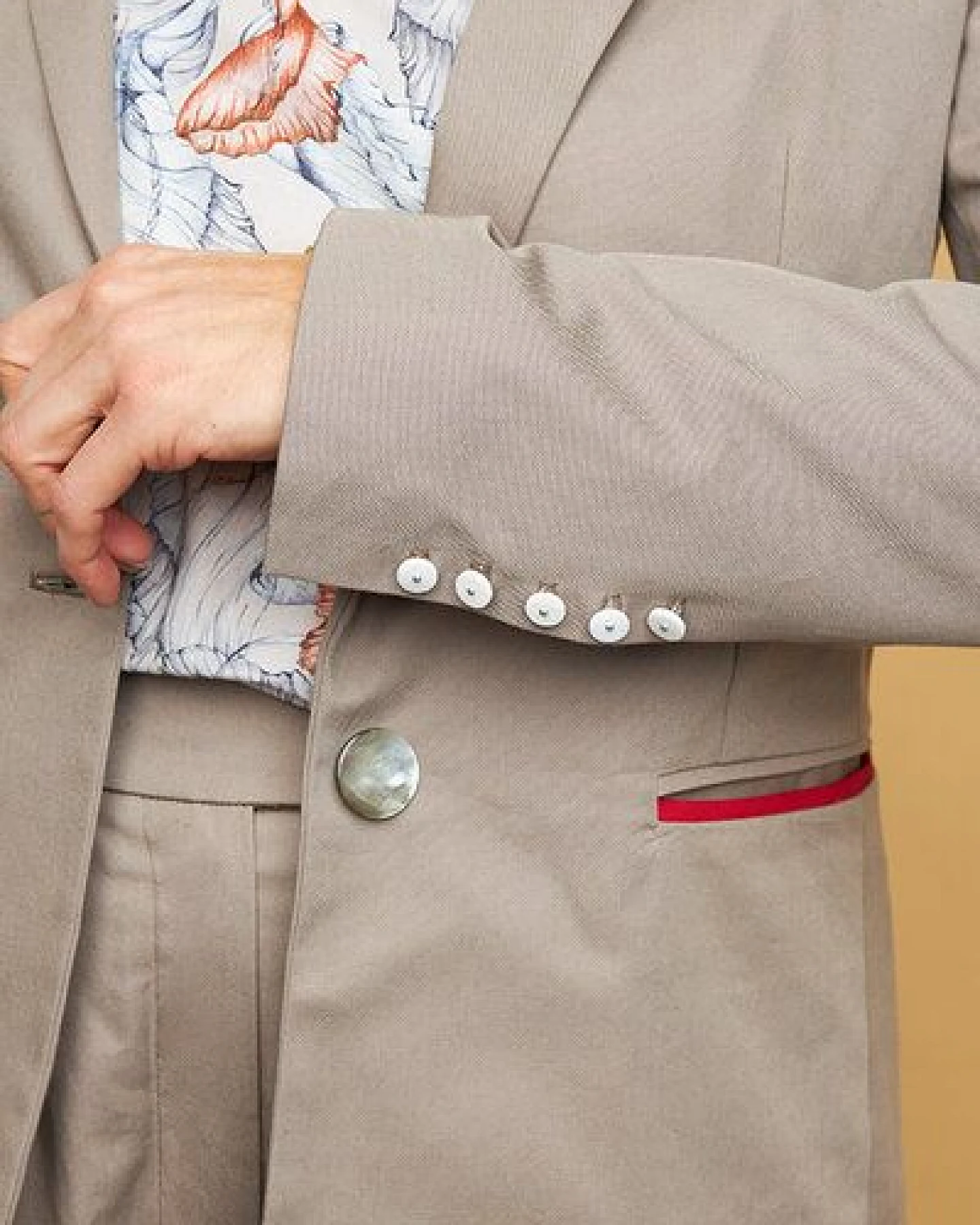 Skrabak Blazer "Emil" aus Bio-Baumwolle in grau – Ansicht 4