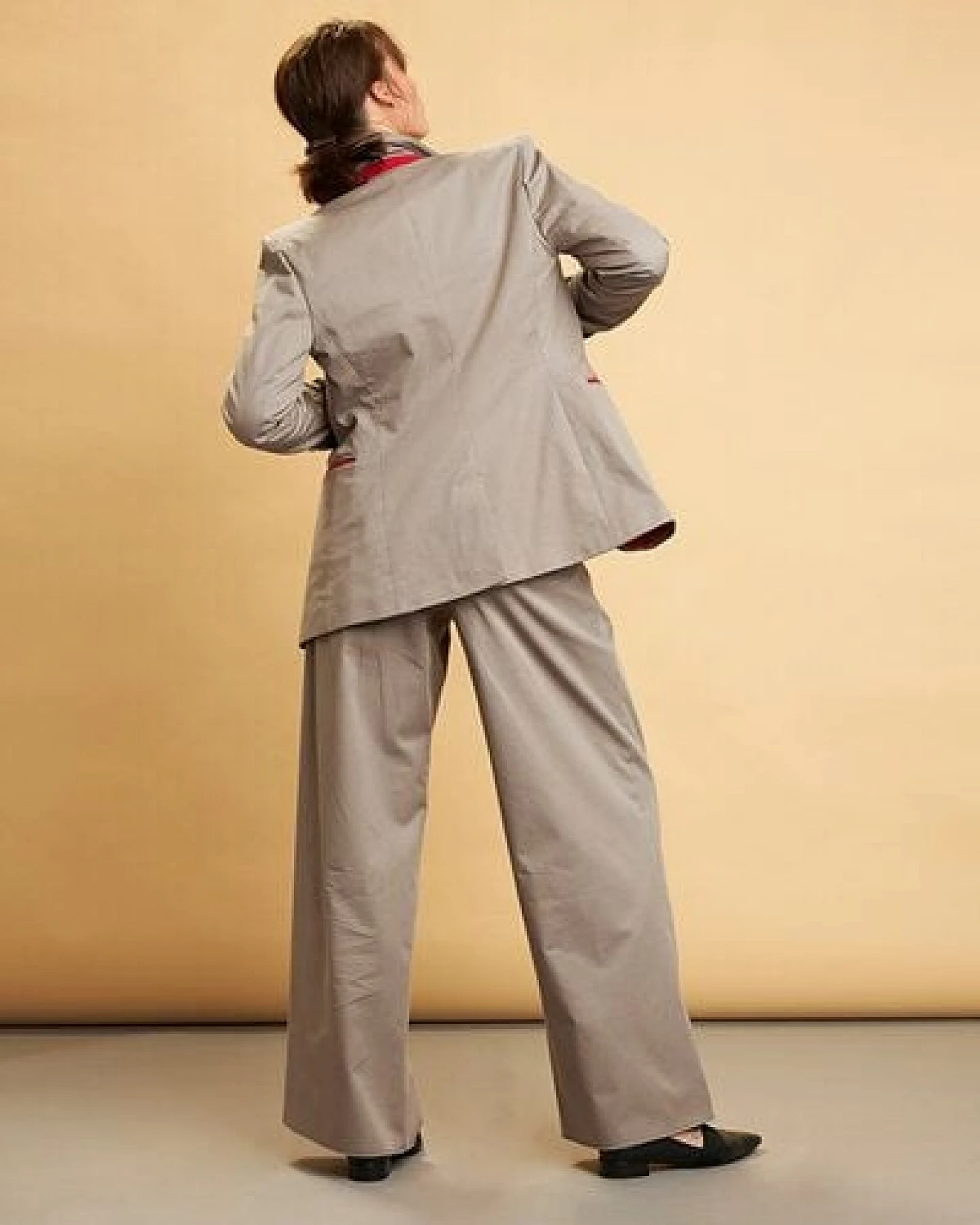 Skrabak Blazer "Emil" aus Bio-Baumwolle in grau – Ansicht 3