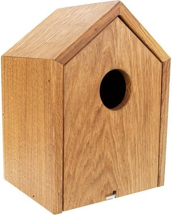 ReineNatur Nistkasten – Eiche – geölt – Größe: B: 14,5 cm x H: 20 cm x T: 11,5 cm
