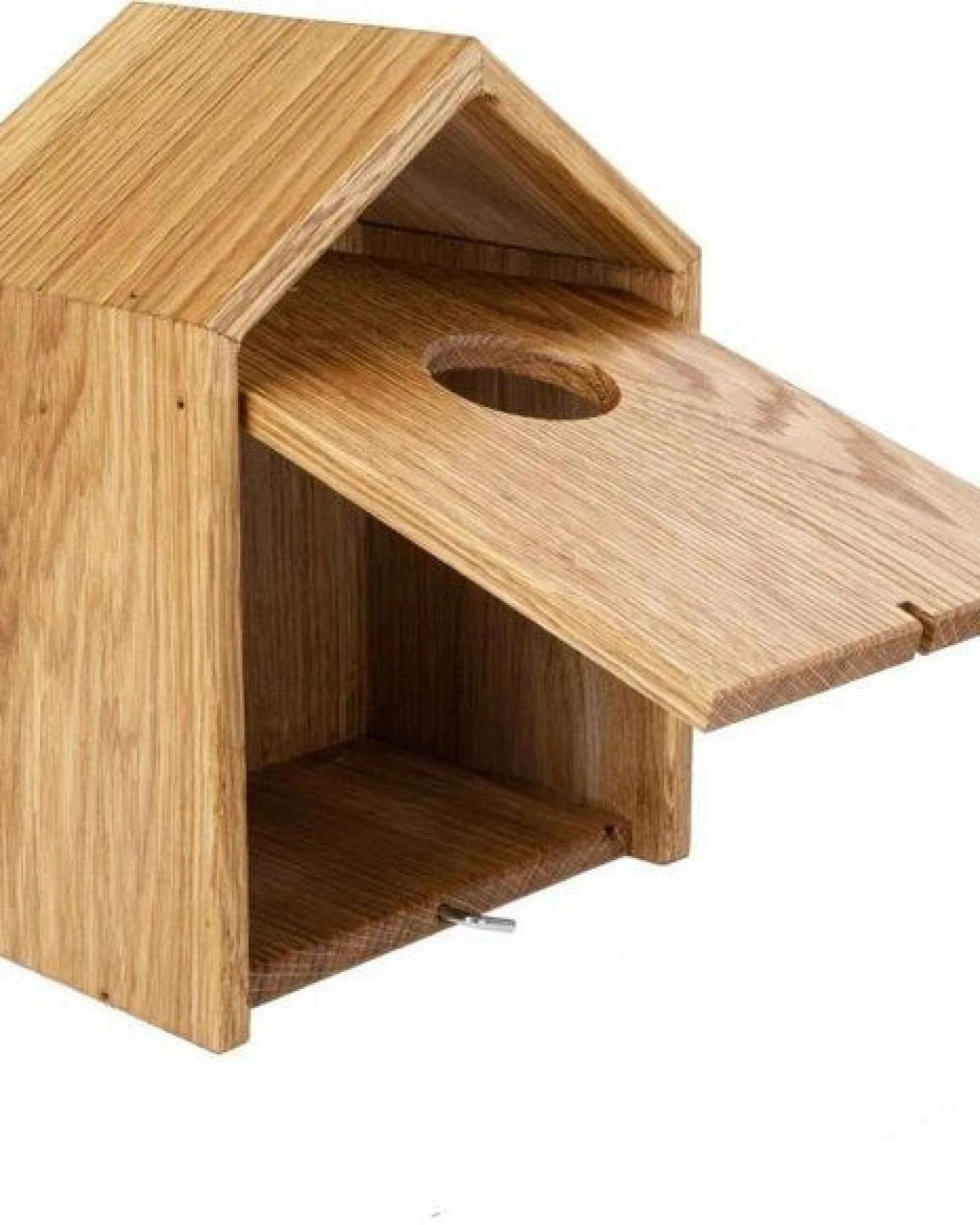 ReineNatur Nistkasten – Eiche – geölt – Größe: B: 14,5 cm x H: 20 cm x T: 11,5 cm – Ansicht 3