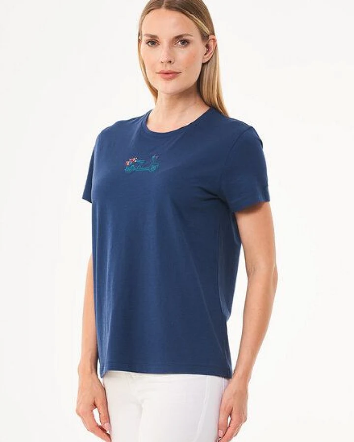 ORGANICATION T-Shirt aus Bio-Baumwolle mit Stickerei