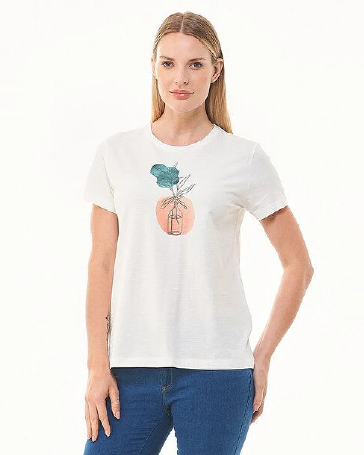 ORGANICATION T-Shirt aus Bio-Baumwolle mit Print