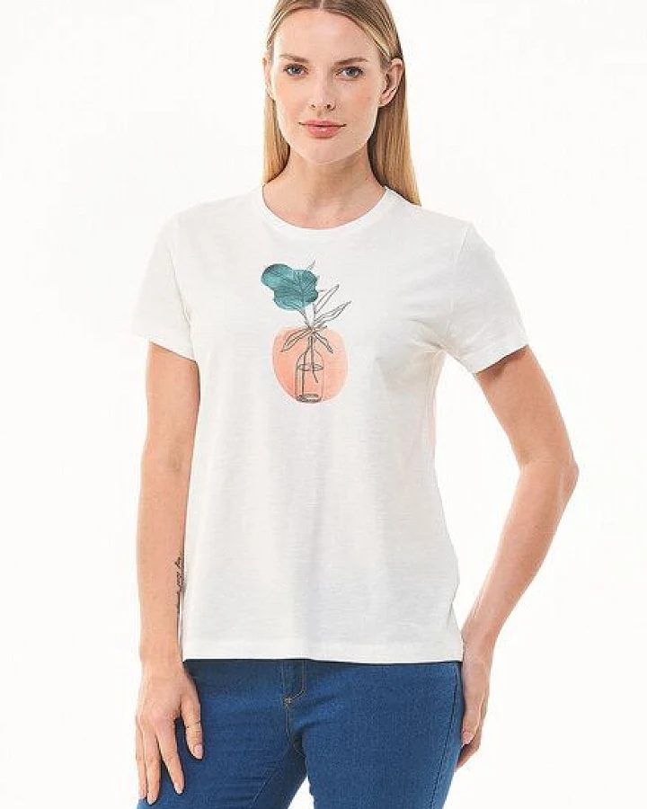 ORGANICATION T-Shirt aus Bio-Baumwolle mit Print