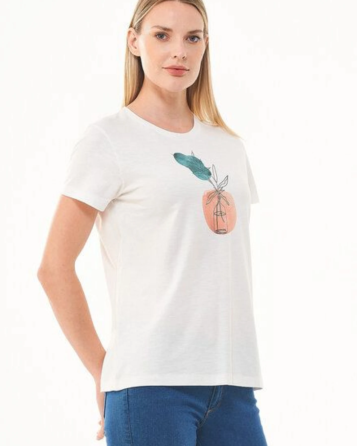 ORGANICATION T-Shirt aus Bio-Baumwolle mit Print – Ansicht 3