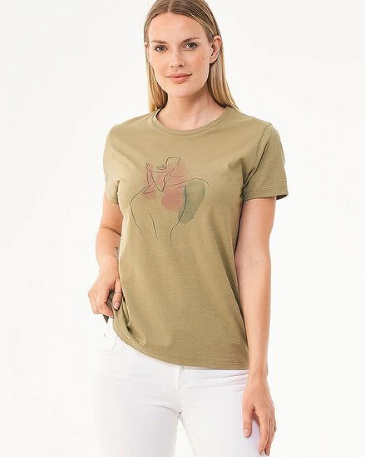 ORGANICATION T-Shirt aus Bio-Baumwolle mit Print